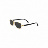 SOLSTICE 01 - Gold rectangular frame with black arms