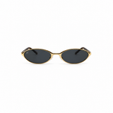 SOLSTICE 02 - Gold oval frame with tortoiseshell arms