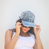 BLUE DENIM WASHED CAP